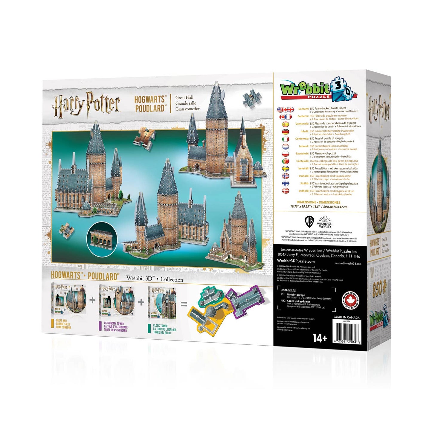 Wrebbit3D Hogwarts Great Hall 3D Puzzle