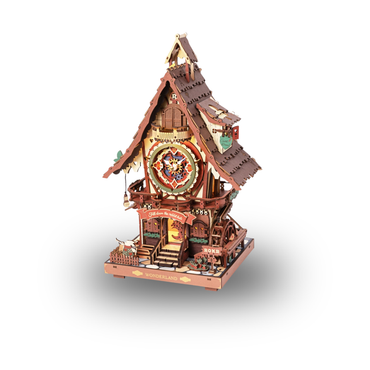 ROKR Cuckoo Clock | Functional Mechanical 3D Wooden Puzzle Kit