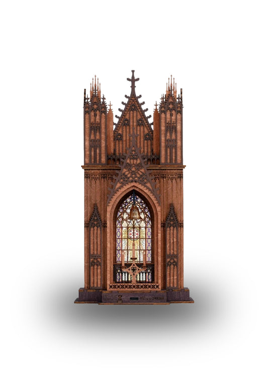 Rolife Twin-Tower Cathedral DIY Miniature House Kit