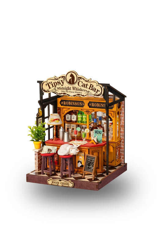 Rolife Tipsy Cat Bar DIY Miniature House Kit