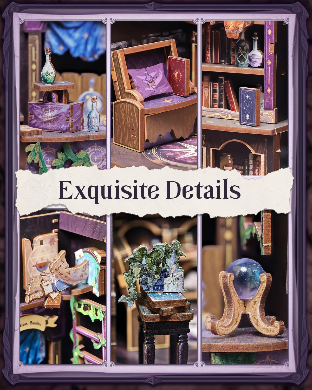 The Astrology Bookshop — DIY Book Nook Kit with LED Light