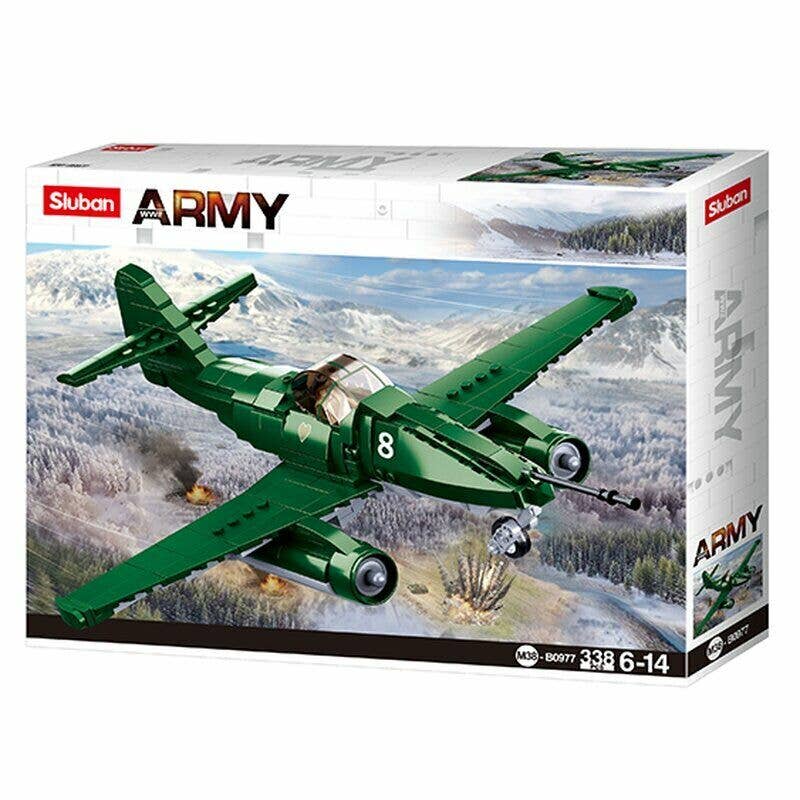 Sluban ME-262 Fighter Plane Building Brick Set