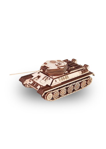EWA T-34-85 Tank 3D Mechanical Wooden Puzzle