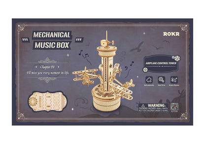 ROKR Airplane Control Tower Music Box Kit