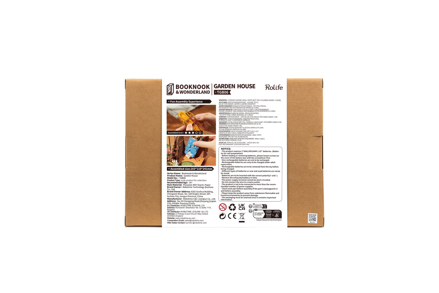 Rolife Garden House Book Nook Kit