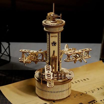 ROKR Airplane Control Tower Music Box Kit