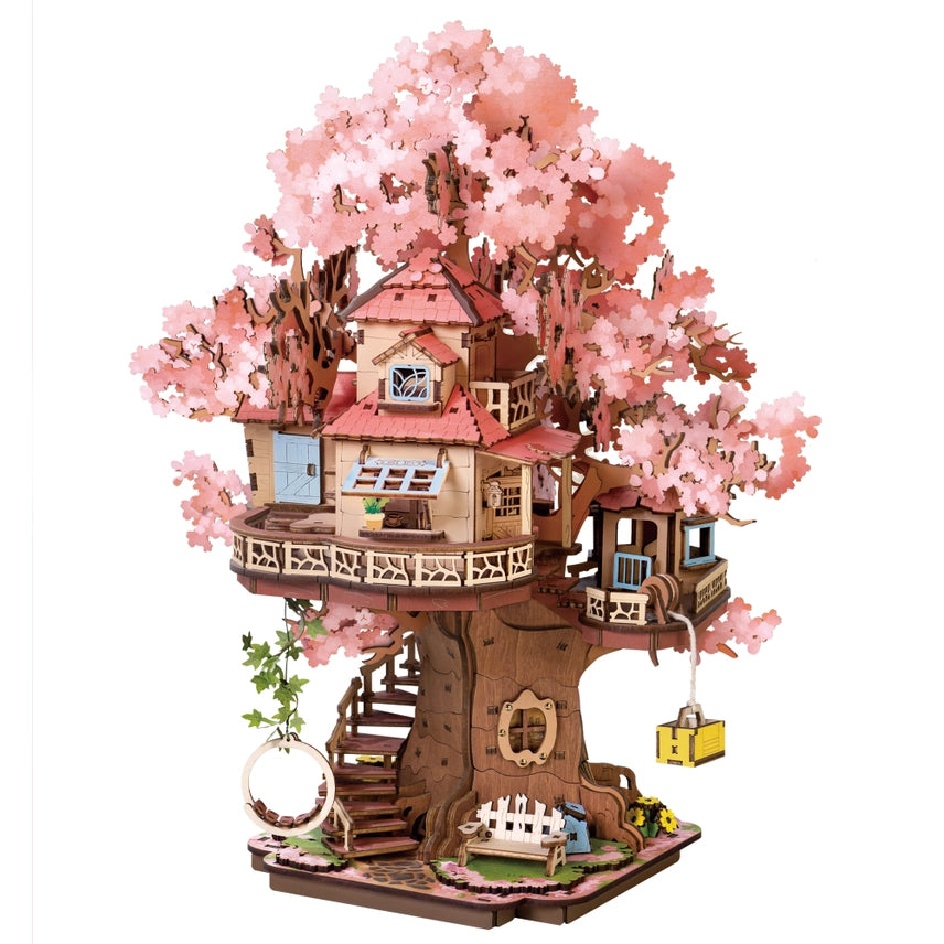 Rolife Sakura Tree House DIY Miniature Kit