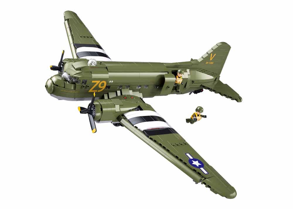 Sluban C-47 WWII Troop Carrier Building Brick Set
