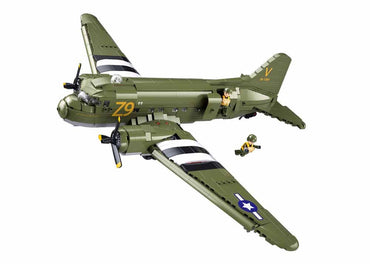 Sluban C-47 WWII Troop Carrier Building Brick Set