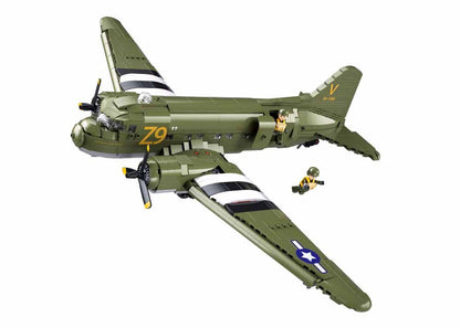 Sluban C-47 WWII Troop Carrier Building Brick Set