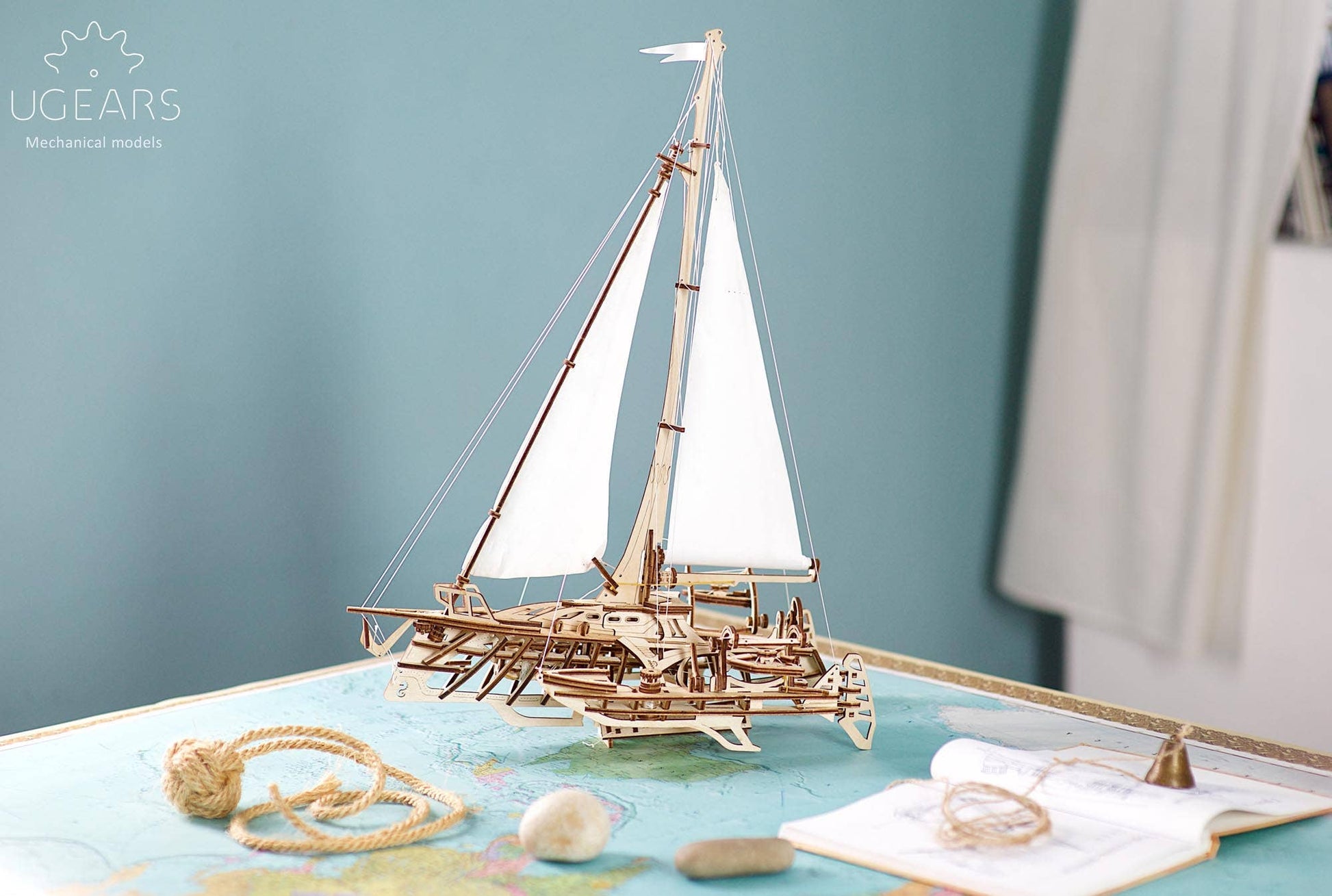 UGears Trimaran Merihobus -Wooden 3D Puzzles - DIY