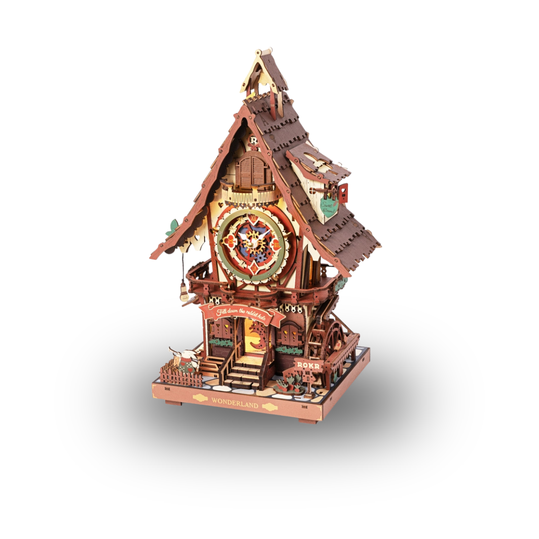 ROKR Cuckoo Clock | Functional Mechanical 3D Wooden Puzzle Kit