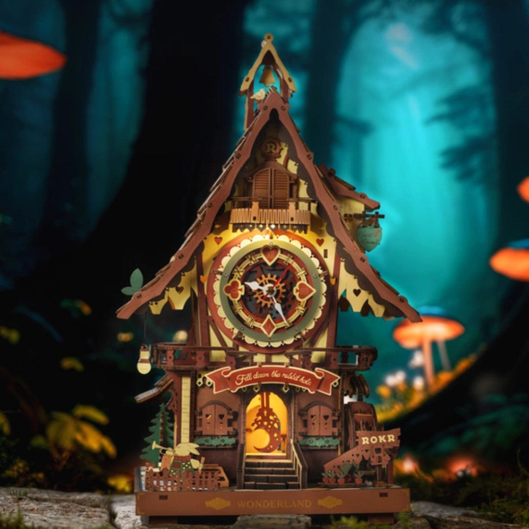 ROKR Cuckoo Clock | Functional Mechanical 3D Wooden Puzzle Kit