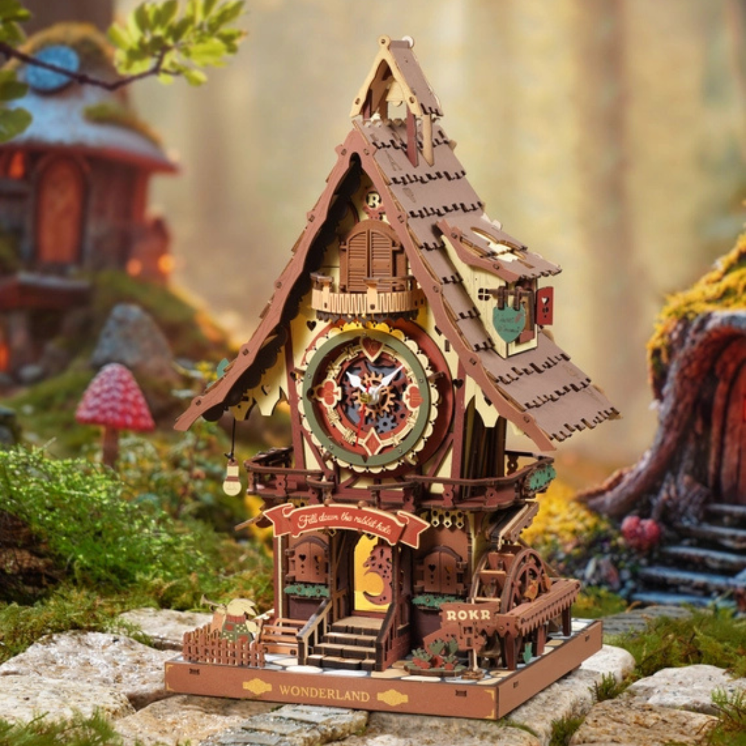 ROKR Cuckoo Clock | Functional Mechanical 3D Wooden Puzzle Kit