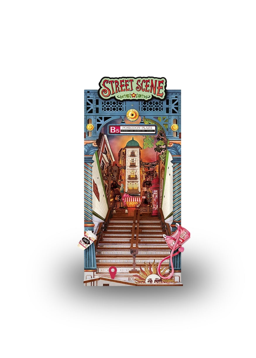 Rolife Urban Street Scene Book Nook Kit