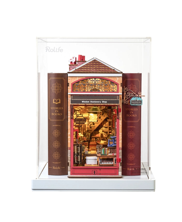 Rolife Wisdom Stationery Shop Book Nook Kit