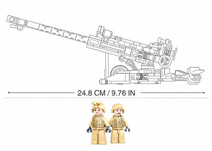 Sluban M777 Howitzer Artillery Building Brick Set