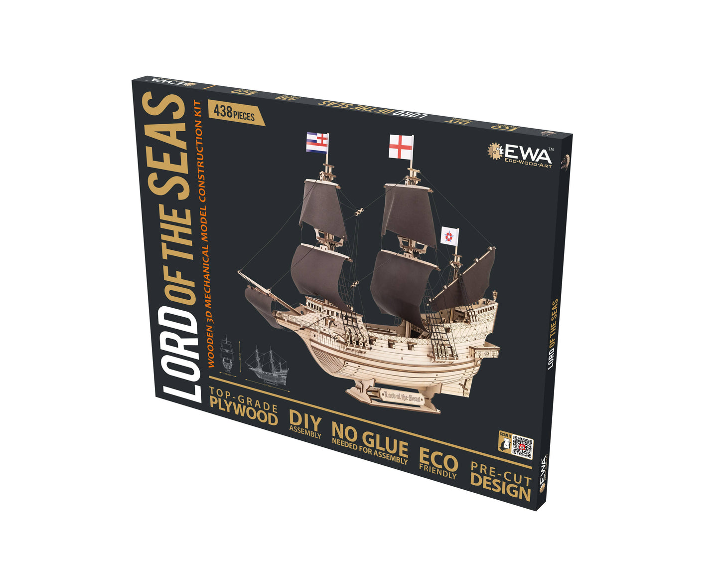 EWA Lord of the Seas Wooden Ship Model