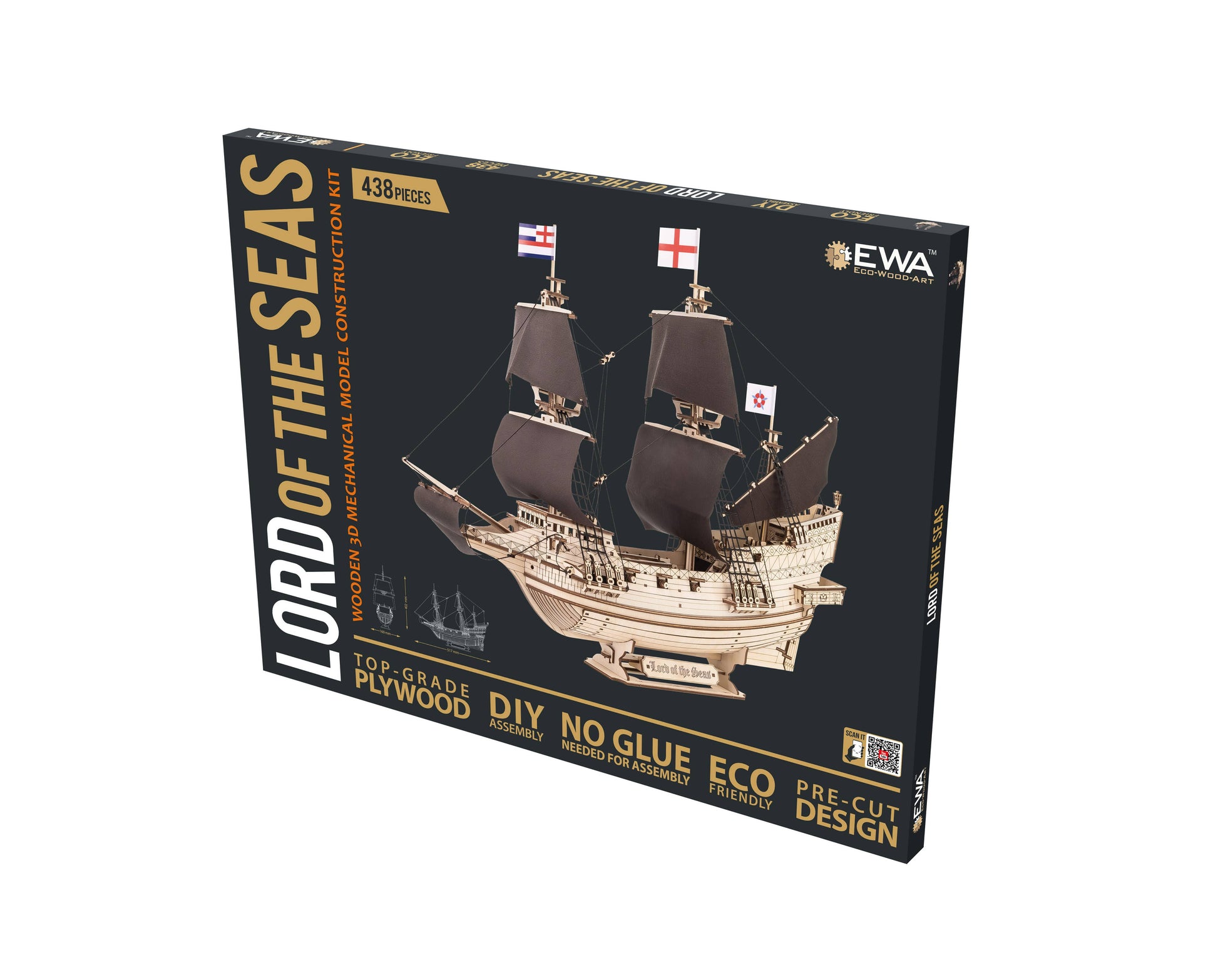 EWA Lord of the Seas Wooden Ship Model