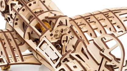 EWA Airplane Mechanical Wooden Model