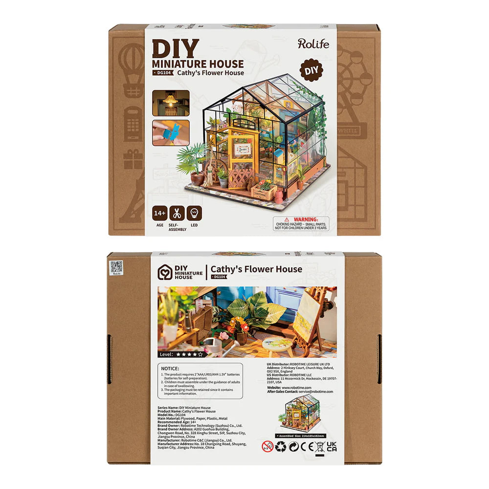 Rolife Cathy's Flower House DIY Miniature House Kit