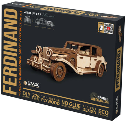 EWA Ferdinand A Mechanical Wooden Car