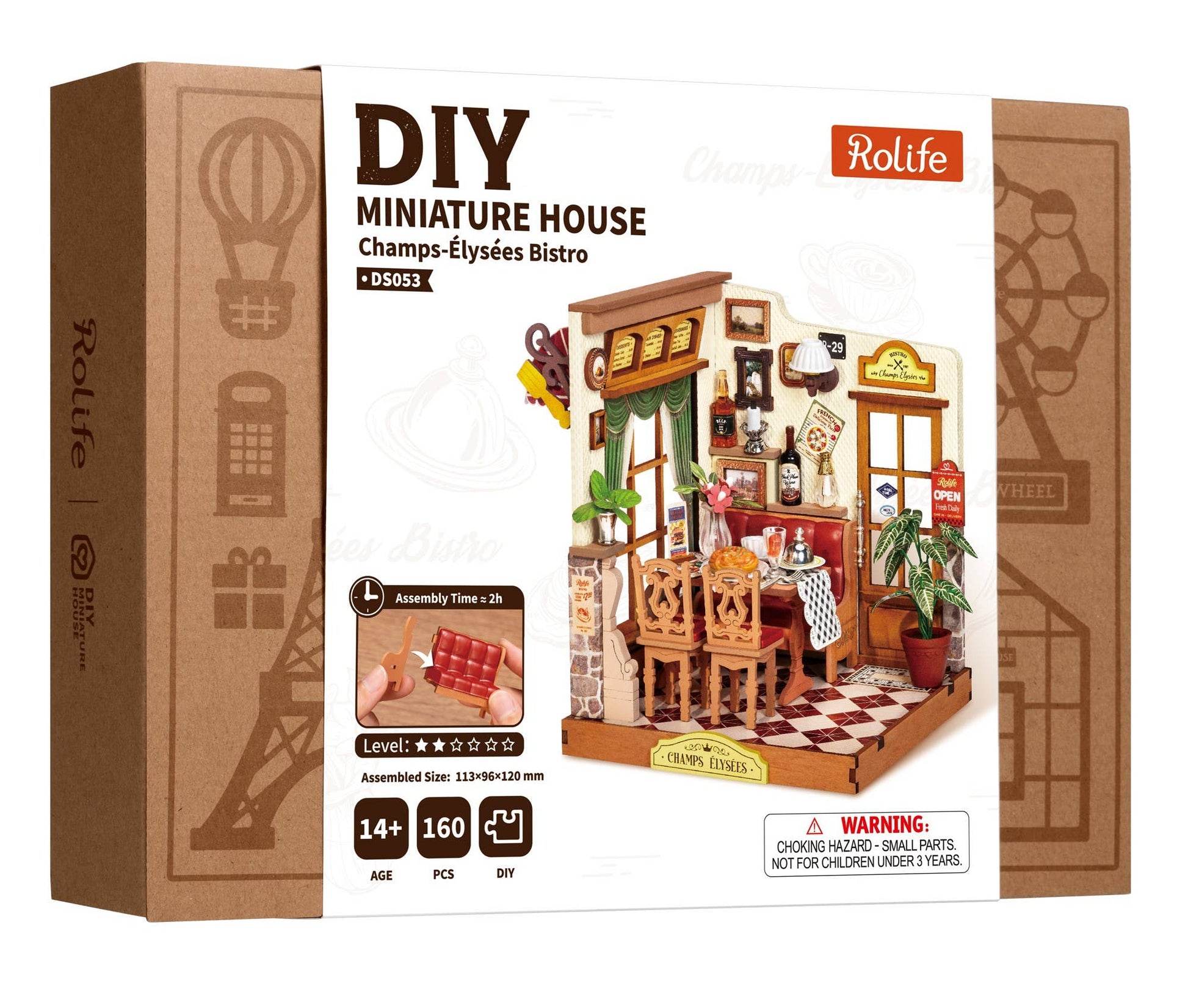 Rolife Champs-Élysées Bistro Miniature House Kit
