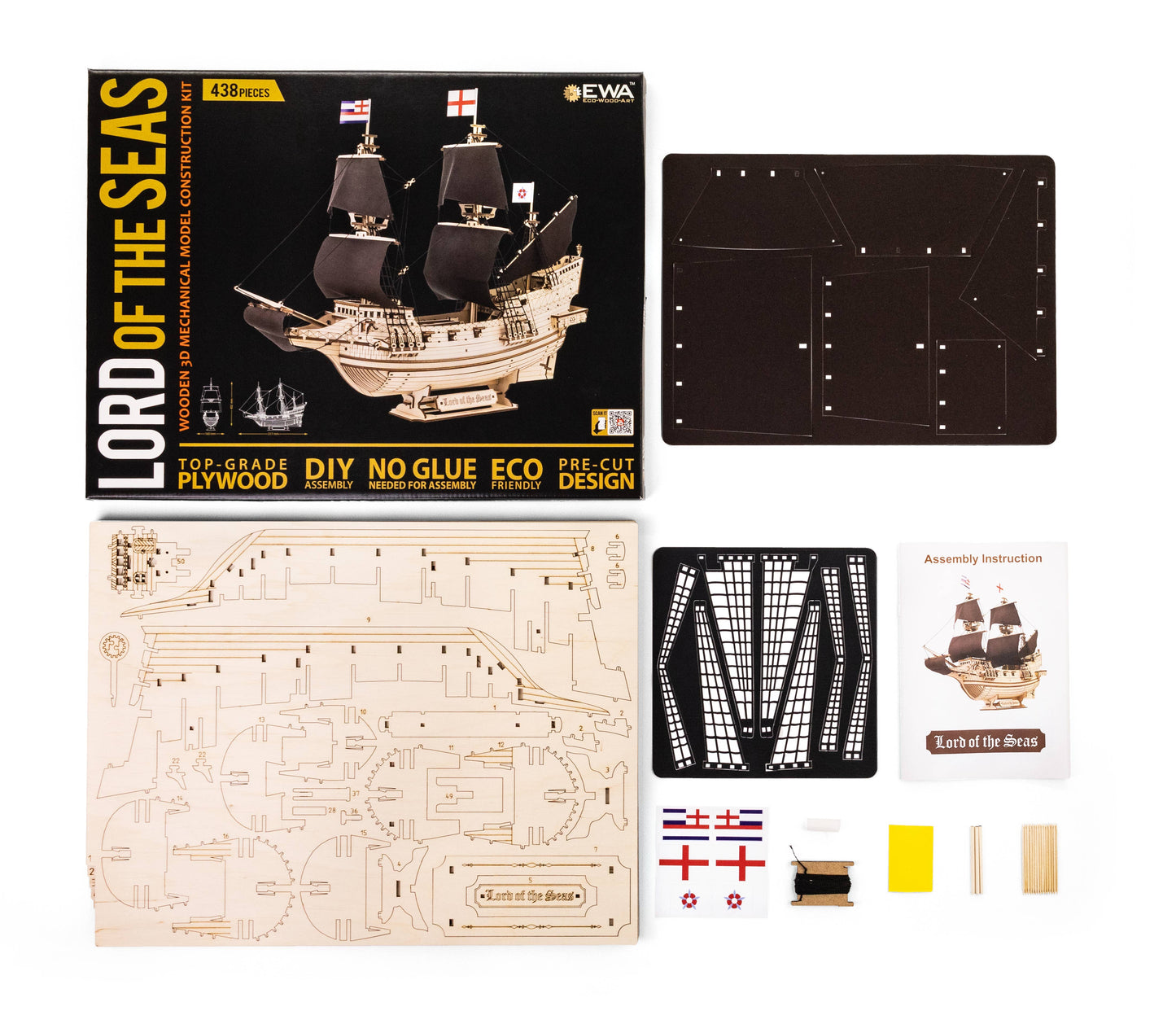 EWA Lord of the Seas Wooden Ship Model