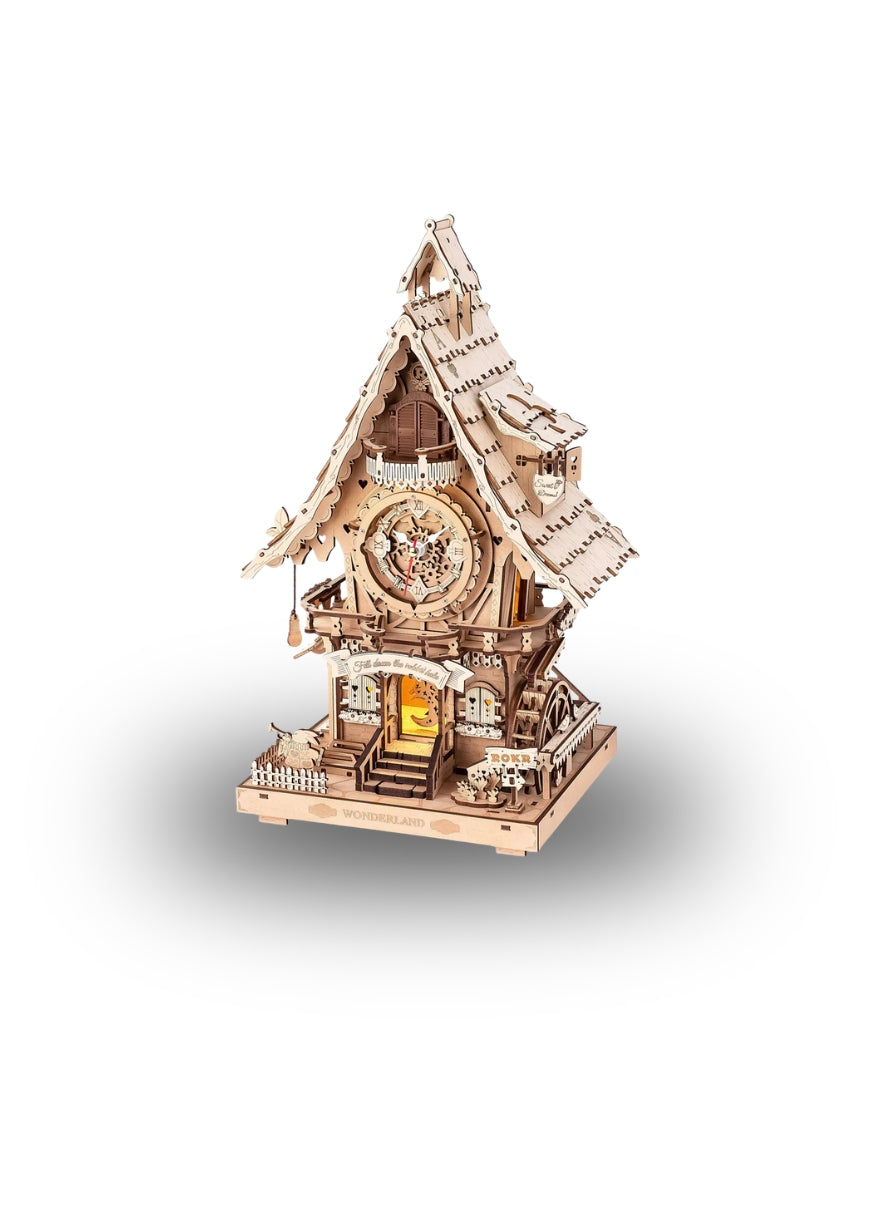 ROKR Cuckoo Clock (Natural Wood) Mechanical Kit