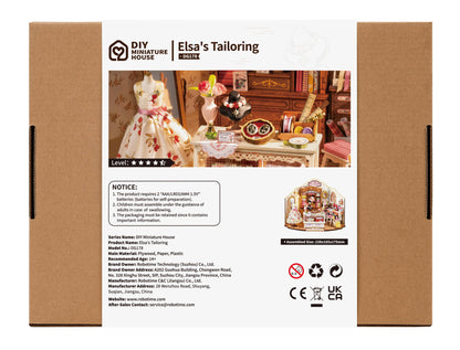 Rolife Elsa's Tailoring DIY Miniature House Kit