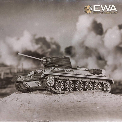 EWA T-34-85 Tank 3D Mechanical Wooden Puzzle