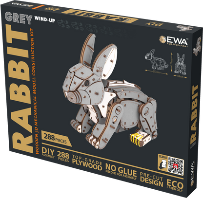 EWA Mechanical Wooden Rabbit Mechanical Kit