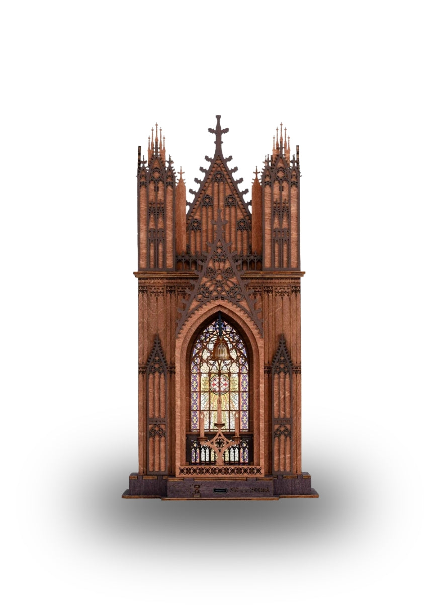Rolife Twin-Tower Cathedral DIY Miniature House Kit