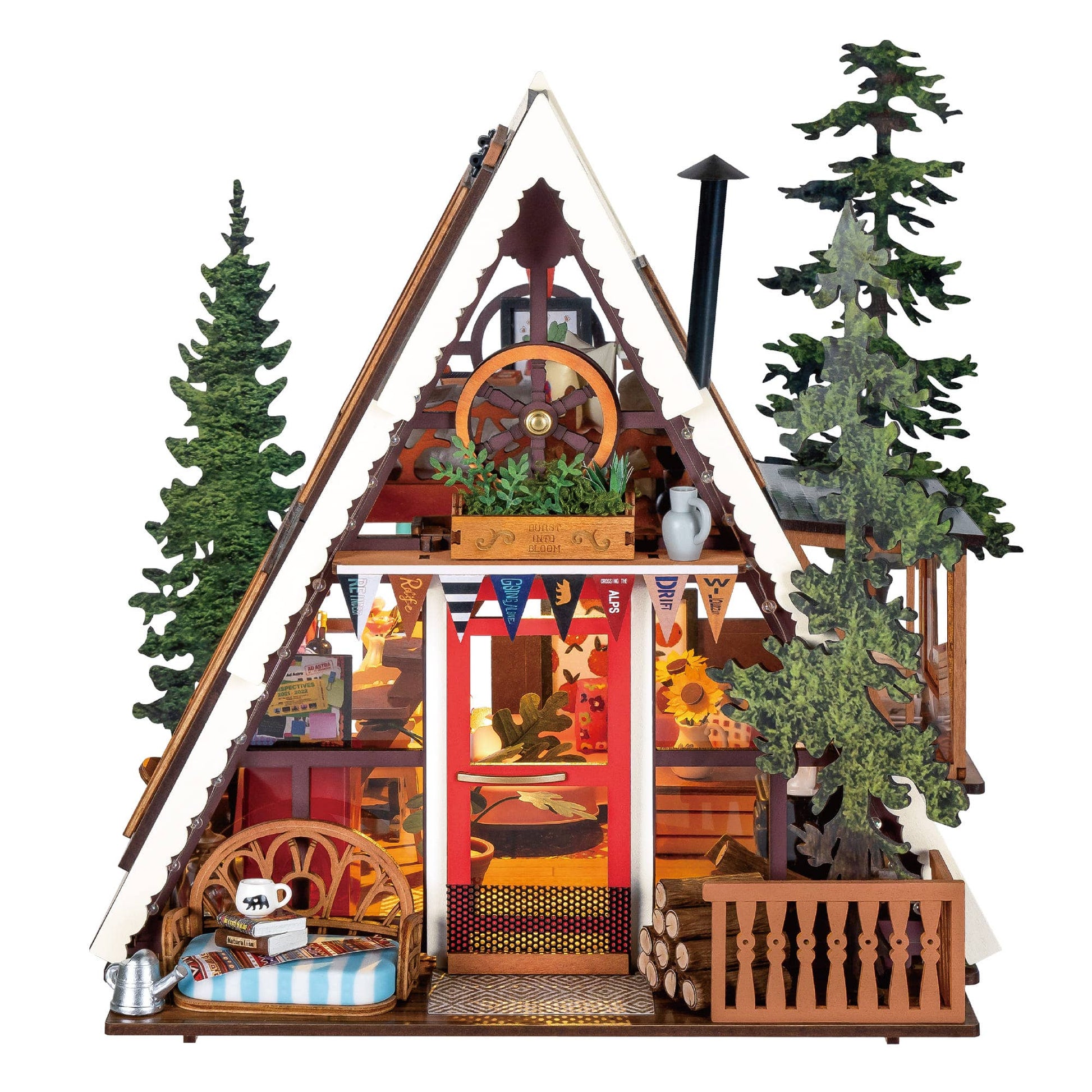 Rolife A-Frame Cabin DIY Miniature House Kit