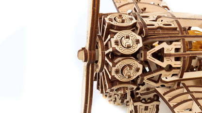 EWA Airplane Mechanical Wooden Model
