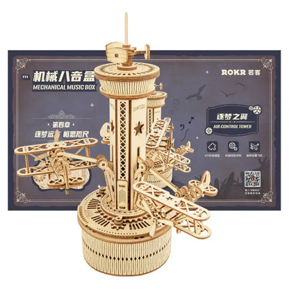 ROKR Airplane Control Tower Music Box Kit