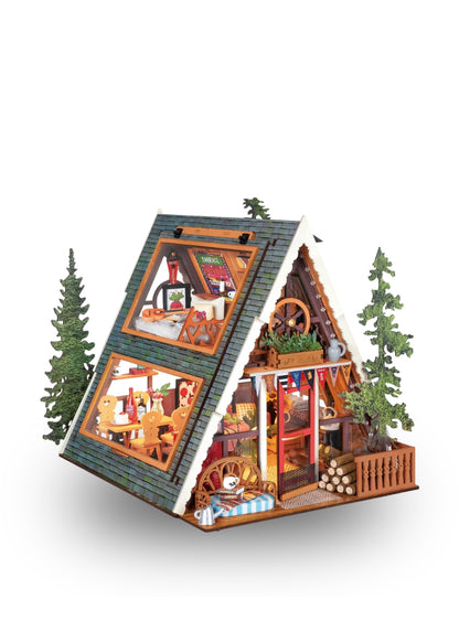 Rolife A-Frame Cabin DIY Miniature House Kit