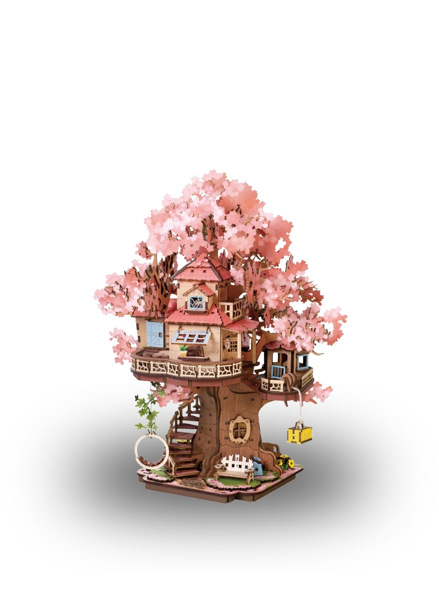 Rolife Sakura Tree House DIY Miniature Kit
