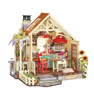 Rolife Sunlit Country Kitchen DIY Miniature House Kit