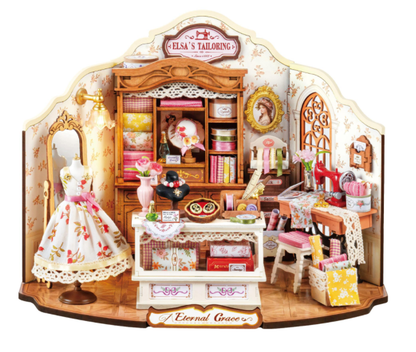 Rolife Elsa's Tailoring DIY Miniature House Kit