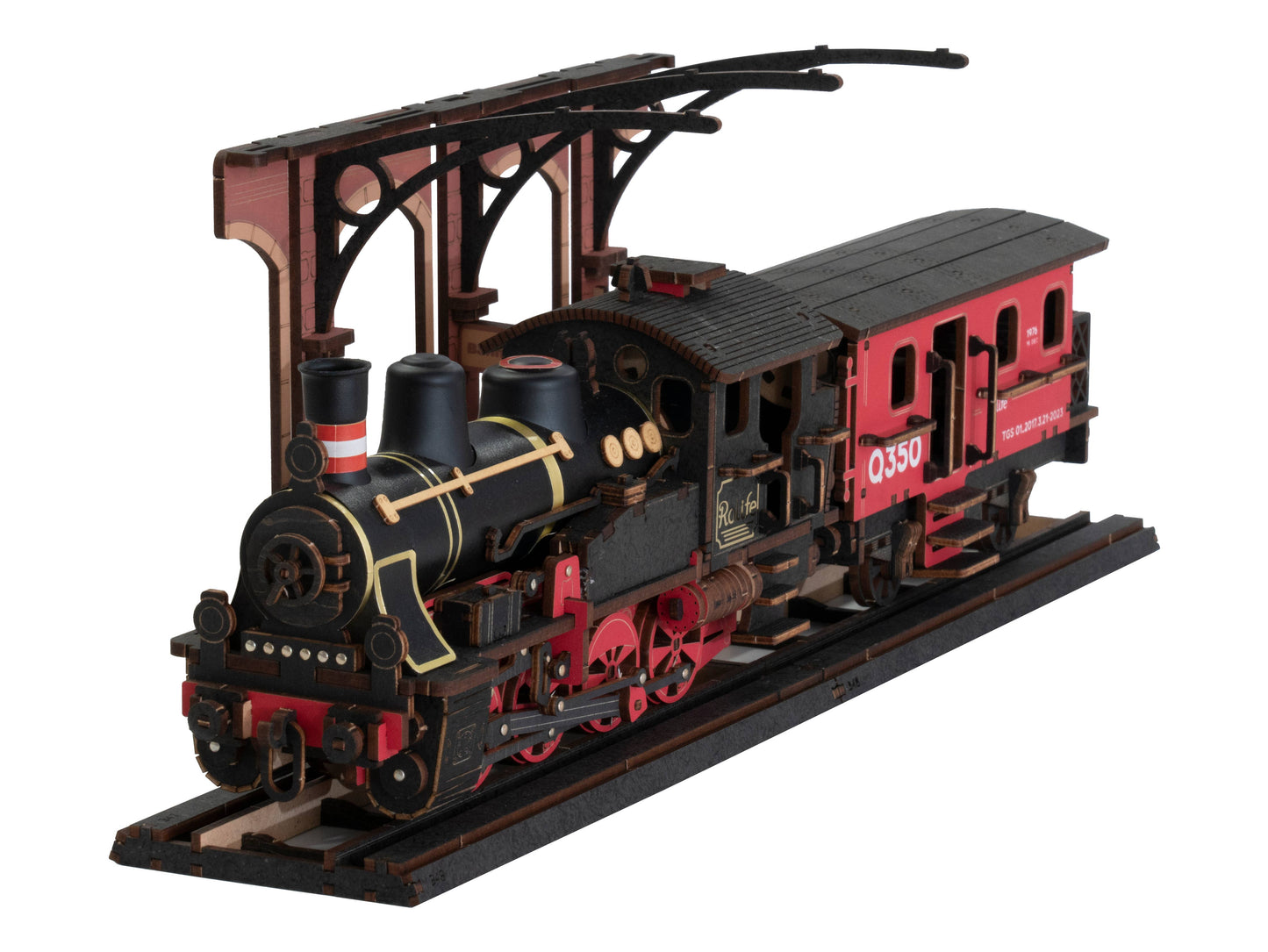 Rolife Steam Journey Train Wooden Model Kit