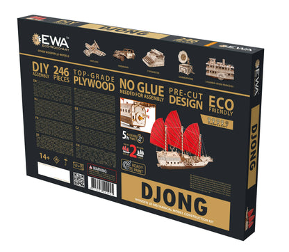 EWA Djong Mechanical Wooden Boat Model