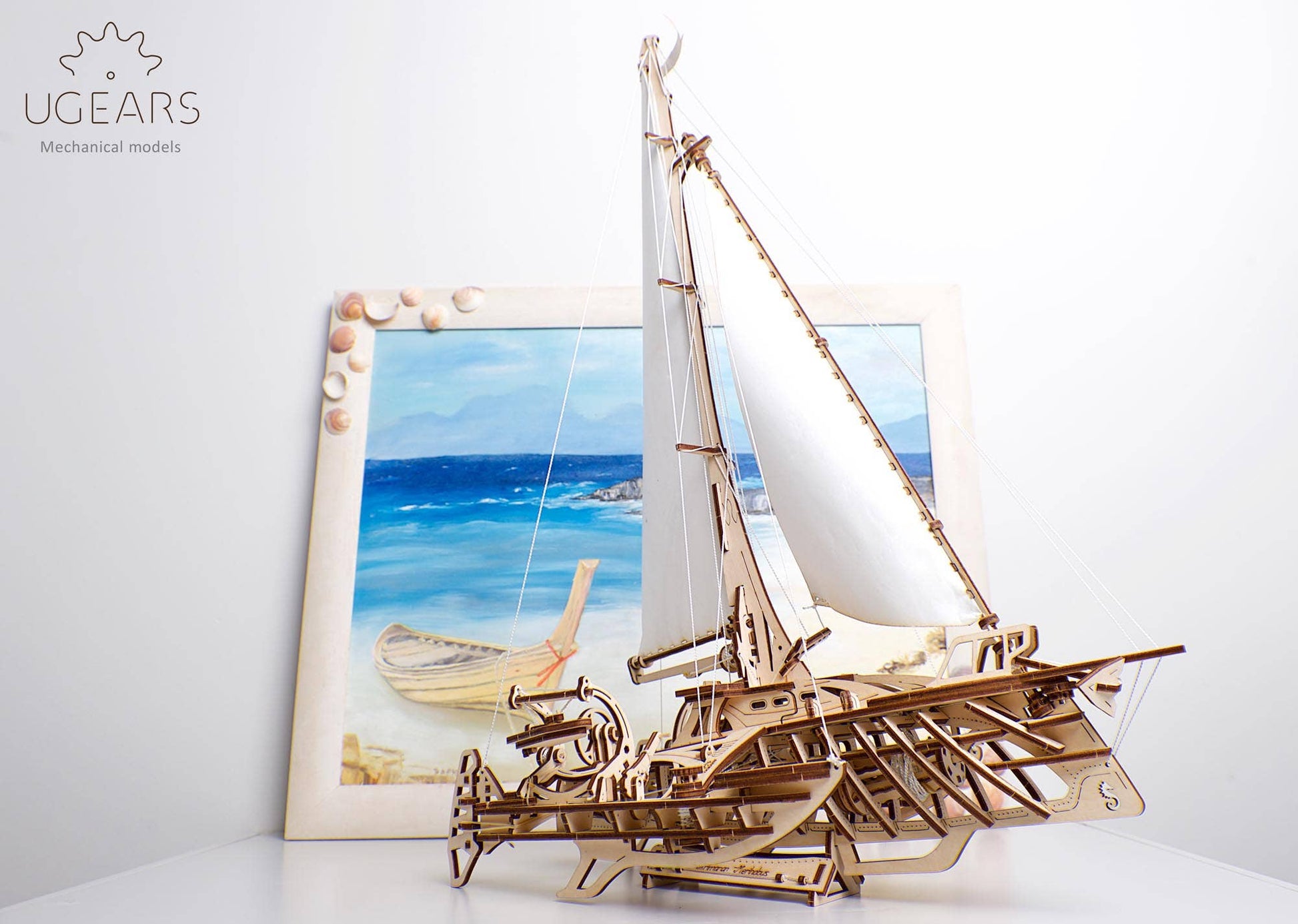 UGears Trimaran Merihobus -Wooden 3D Puzzles - DIY