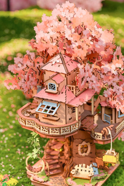 Rolife Sakura Tree House DIY Miniature Kit