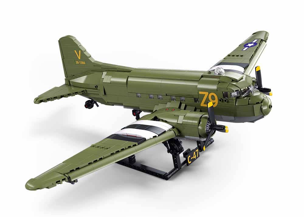 Sluban C-47 WWII Troop Carrier Building Brick Set