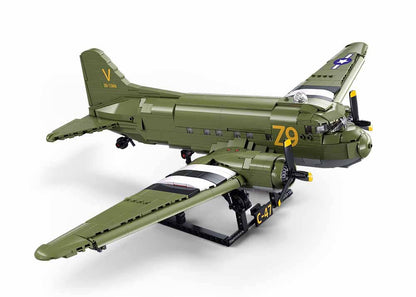 Sluban C-47 WWII Troop Carrier Building Brick Set