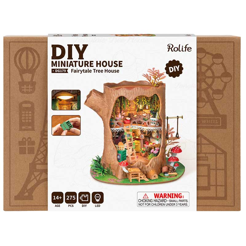 Rolife Fairytale Tree House DIY Miniature House Kit