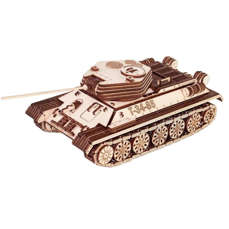 EWA T-34-85 Tank 3D Mechanical Wooden Puzzle