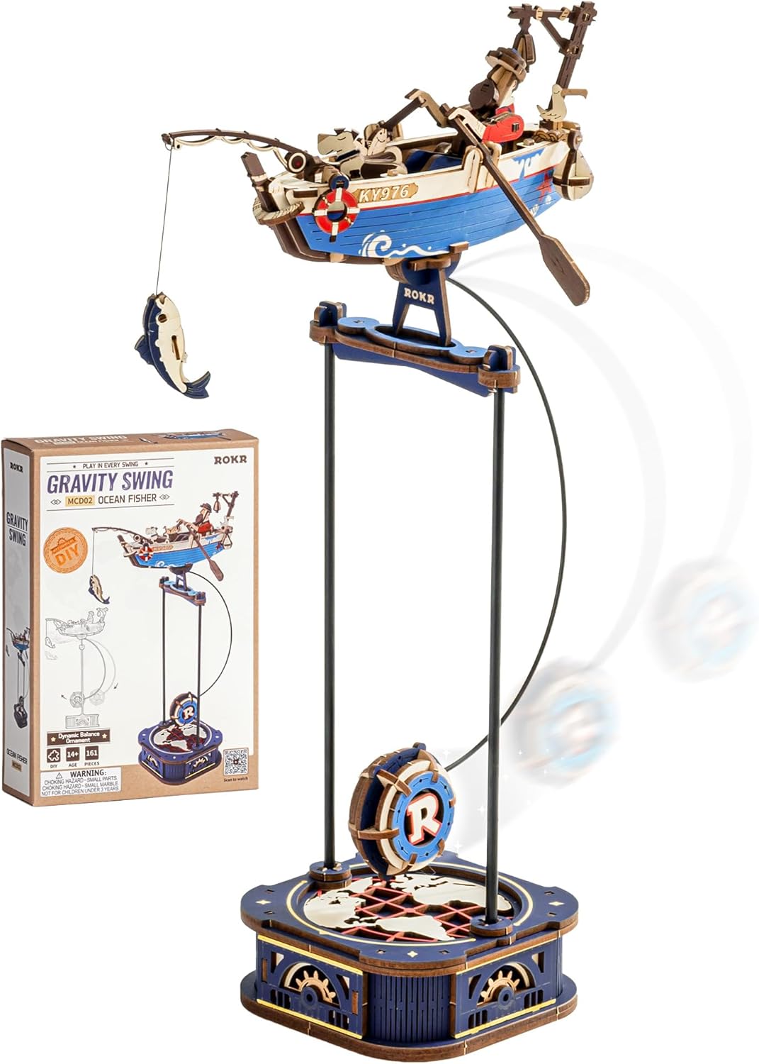 ROKR Ocean Fisher Balance Toy 3D Wooden Puzzle