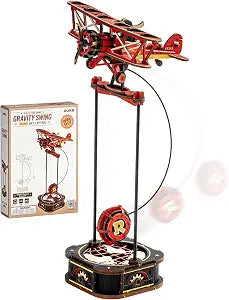 ROKR Gravity Swing Biplane 3D Wooden Puzzle